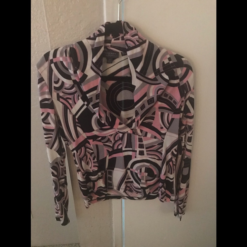 Classiques Entier pink grey blouse